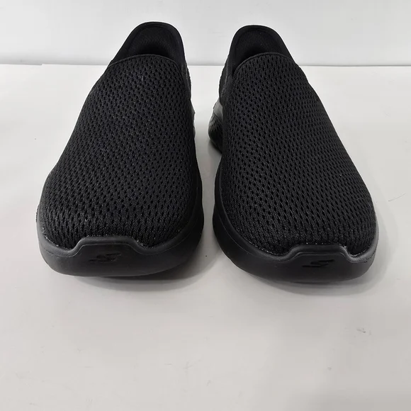 Skechers Slip-Ins Go Walk Flex Solid Black Slip On Athletic Tennis Shoes NEW 6 - Picture 4 of 14